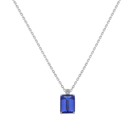 Diamond necklace with Tanzanite Carlotta