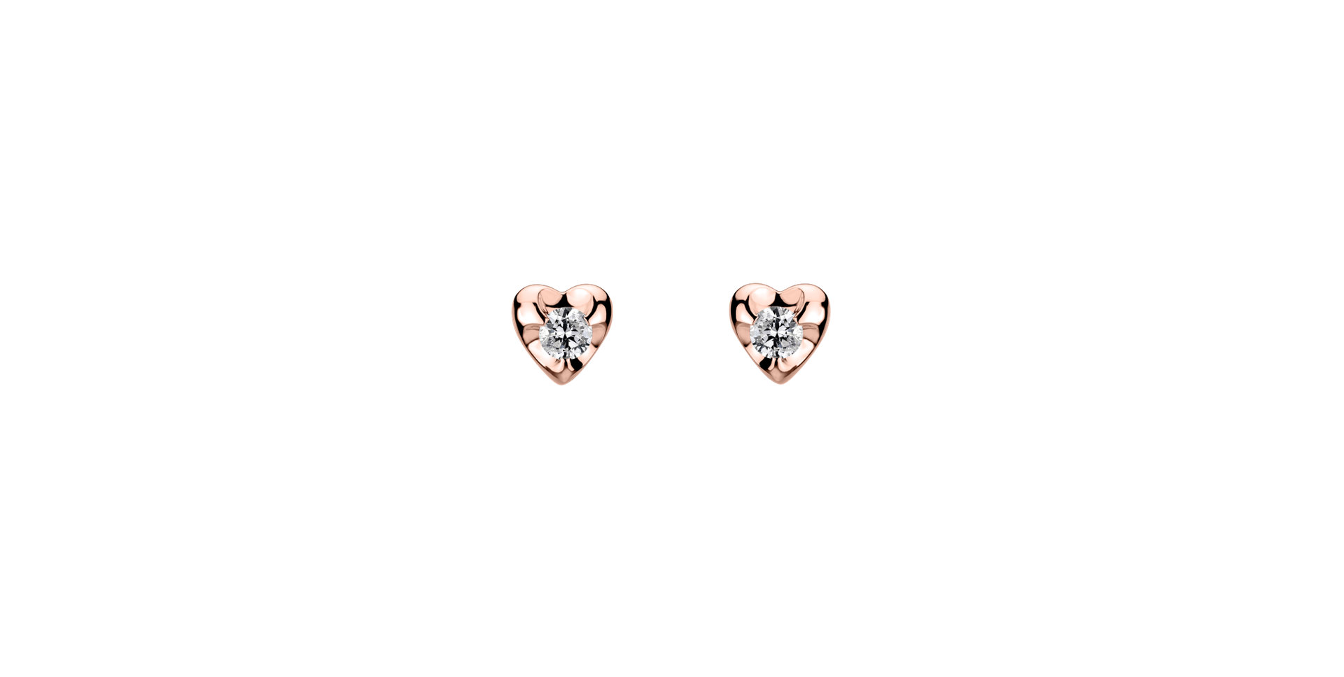Diamond earrings Full Hearts