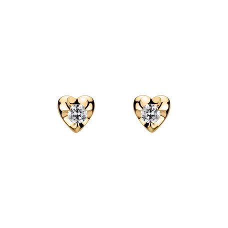 Diamond earrings Full Hearts