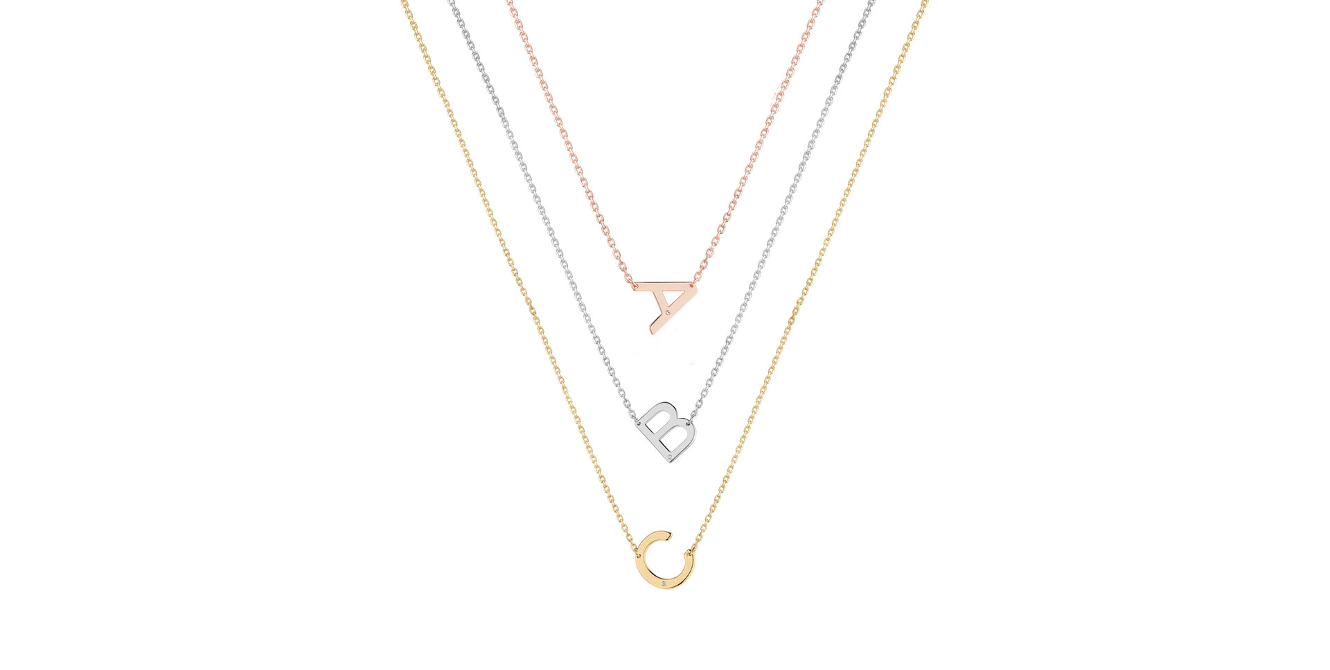 Diamond necklace Big Laser Line L