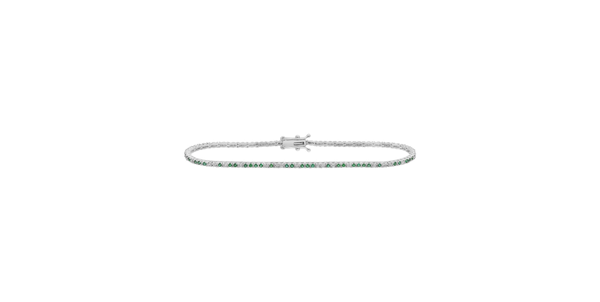 Diamond bracelet with Emeralds Aurorra