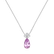 Necklace with Kunzite and diamonds Pink Whisper3