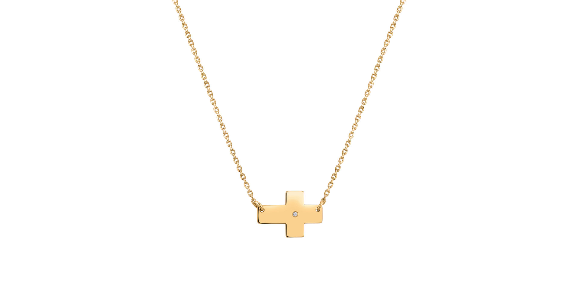 Diamond necklace Cross of Devotion