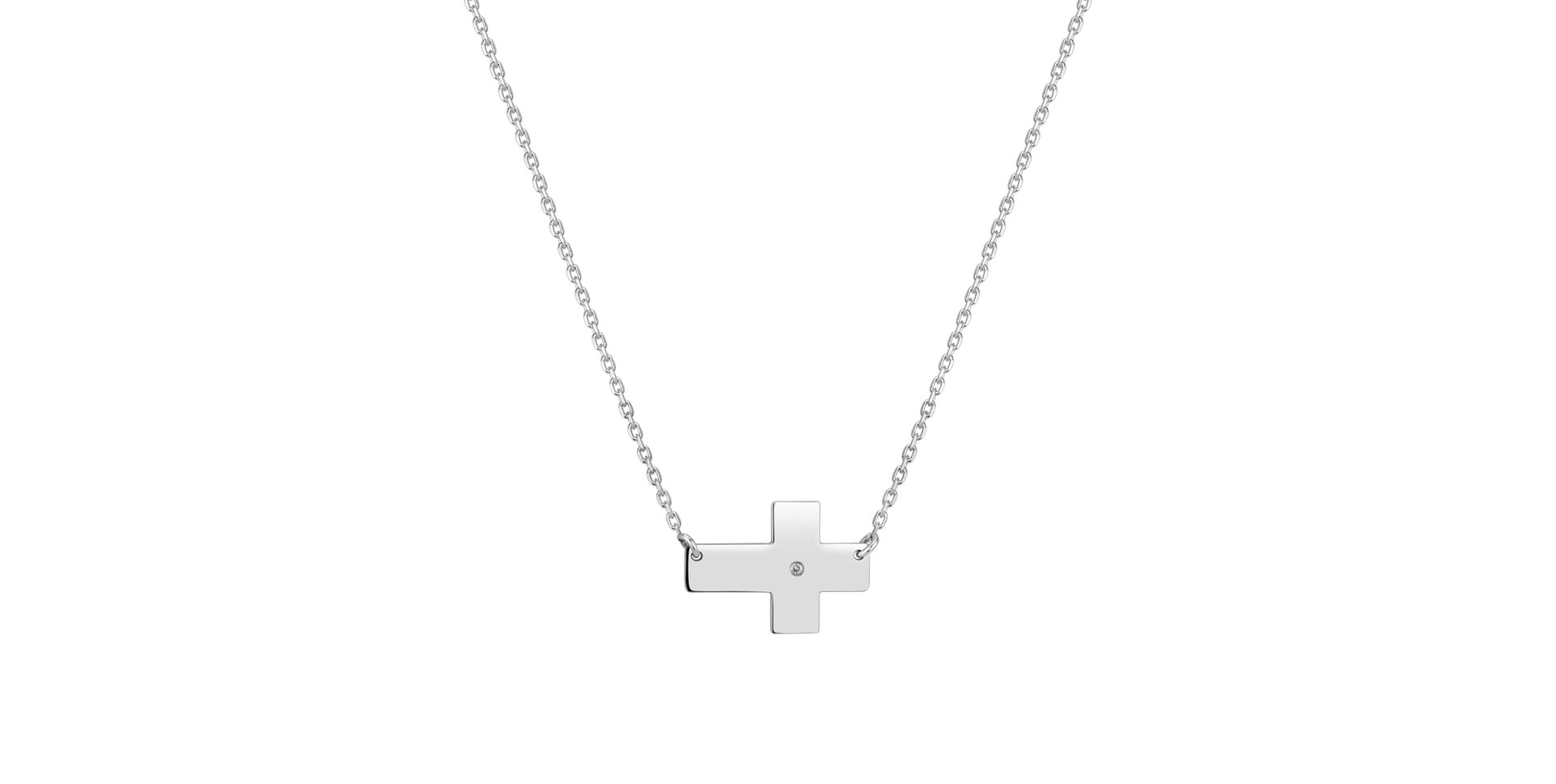 Diamond necklace Cross of Dedication