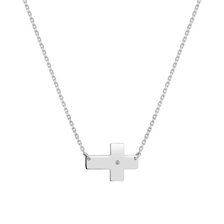 Diamond necklace Cross of Dedication