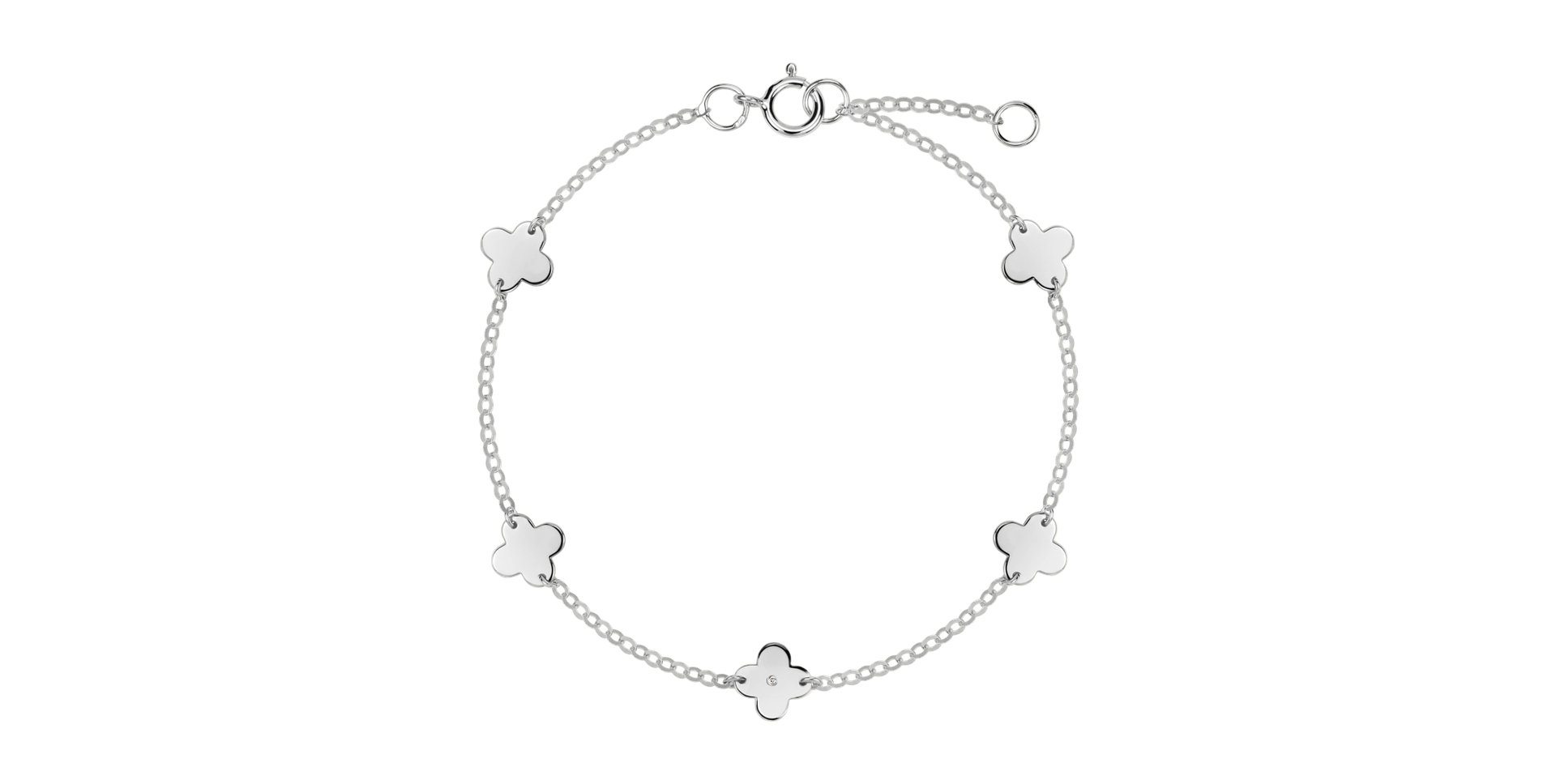 Diamond bracelet Charm of Fortune