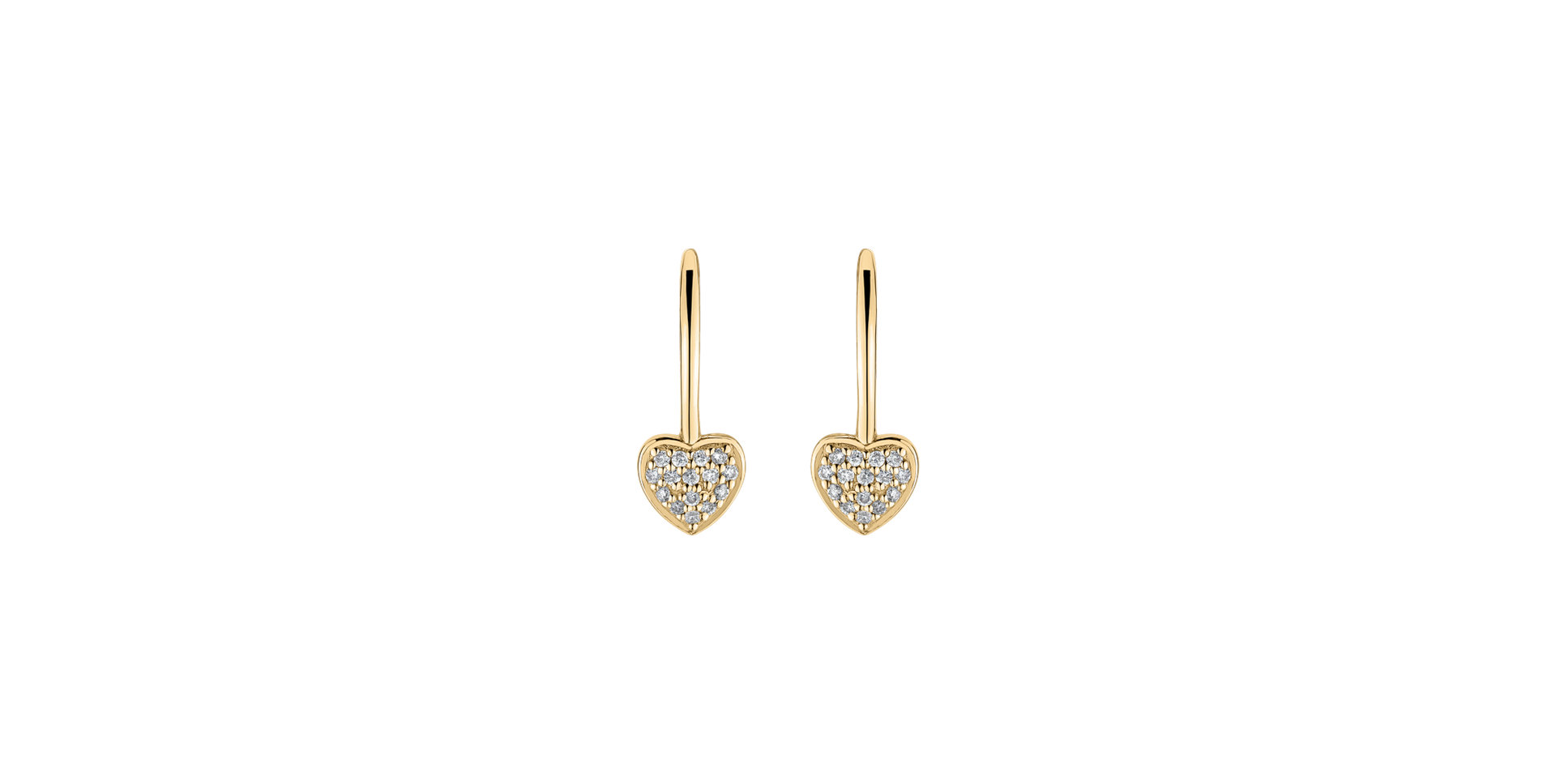 Diamond earrings Sparkle Heart