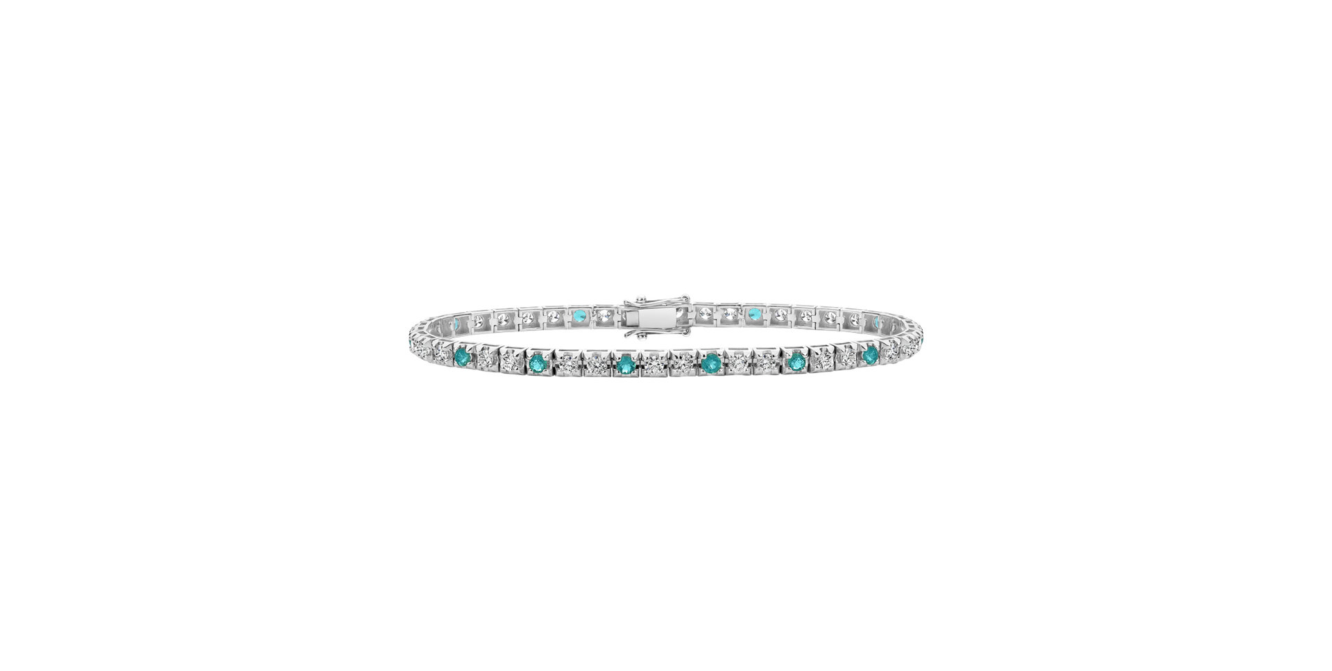 Diamond bracelet with paraiba Consilia