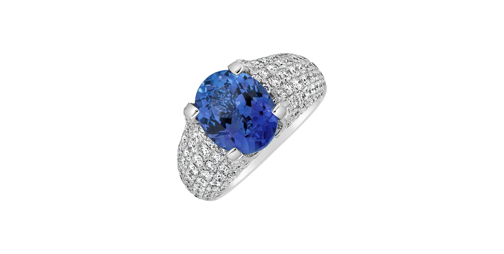 Diamond ring with Tanzanite Glamorous Ladyship