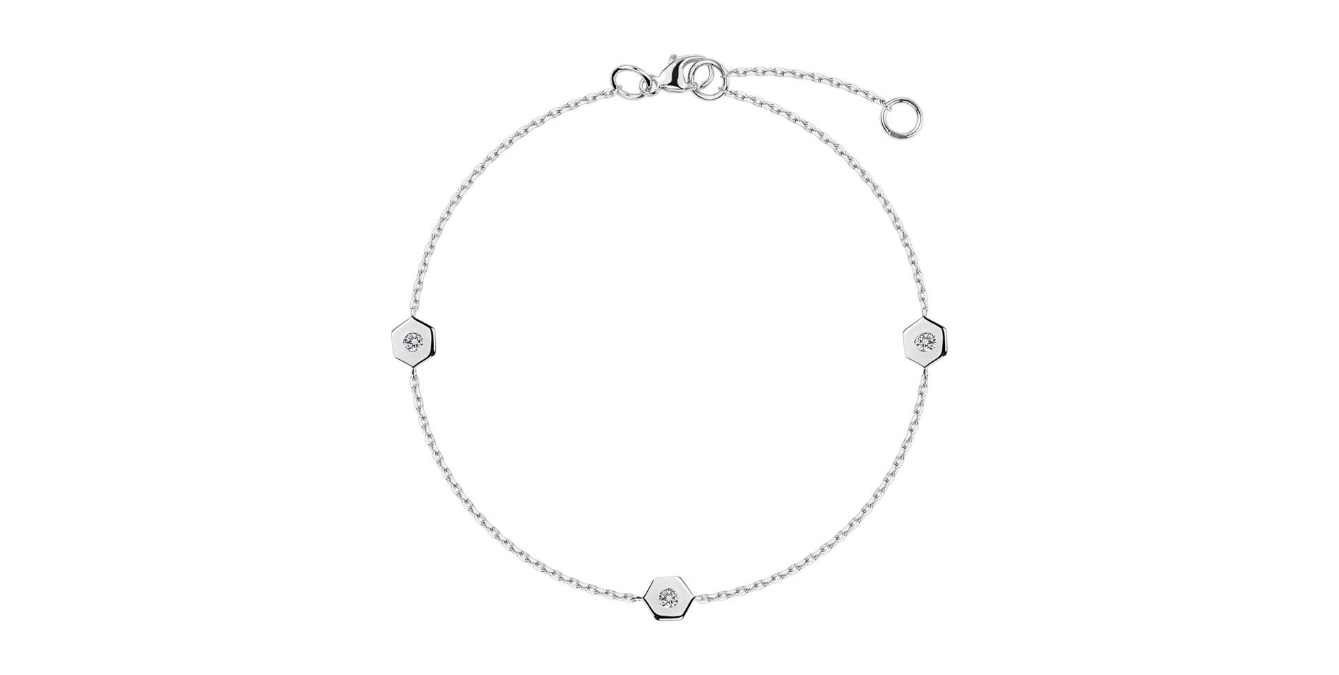 Diamond bracelet Hexagonal Brilliance