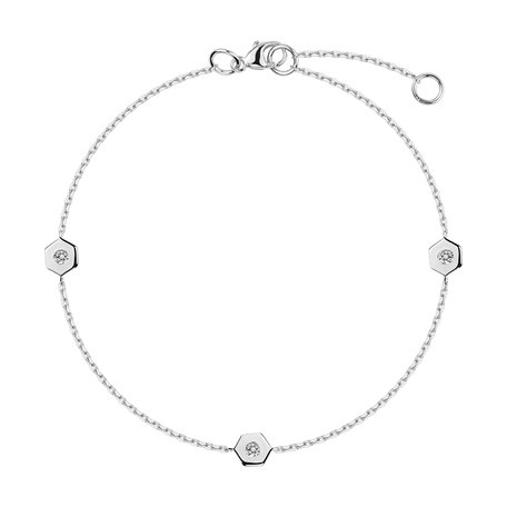 Diamond bracelet Hexagonal Brilliance