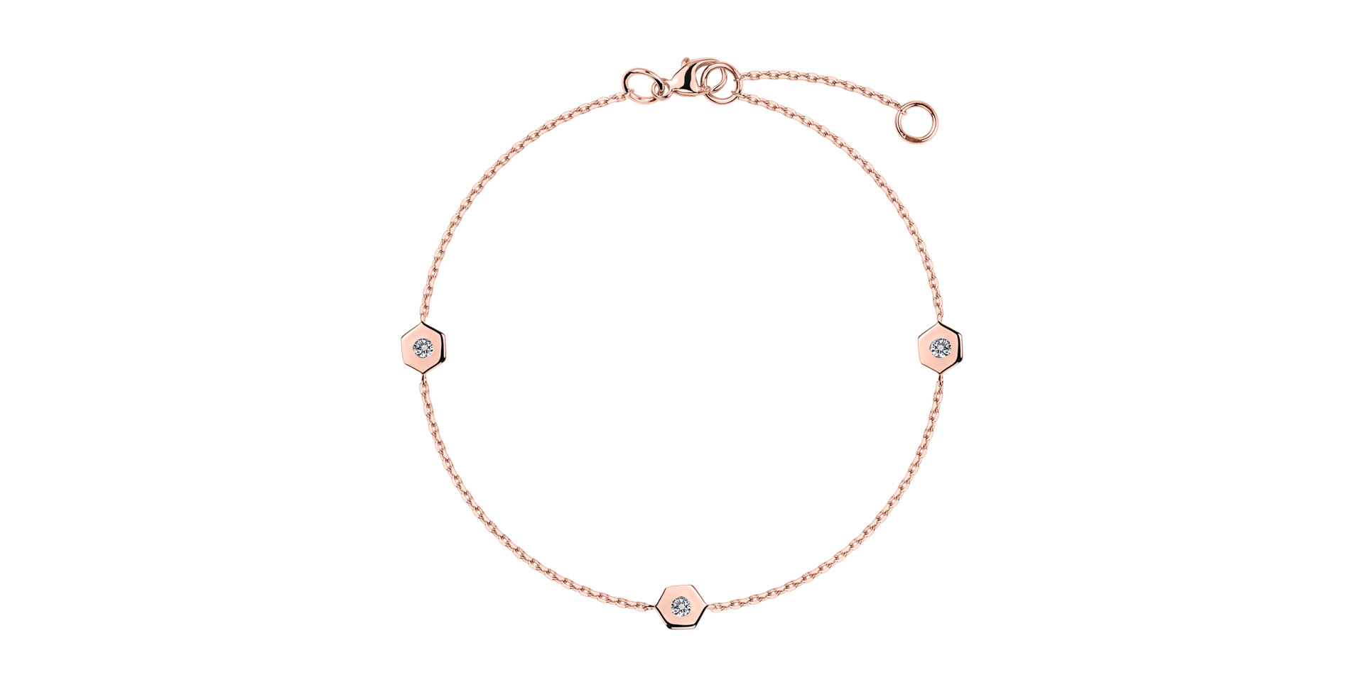 Diamond bracelet Hexagonal Brilliance