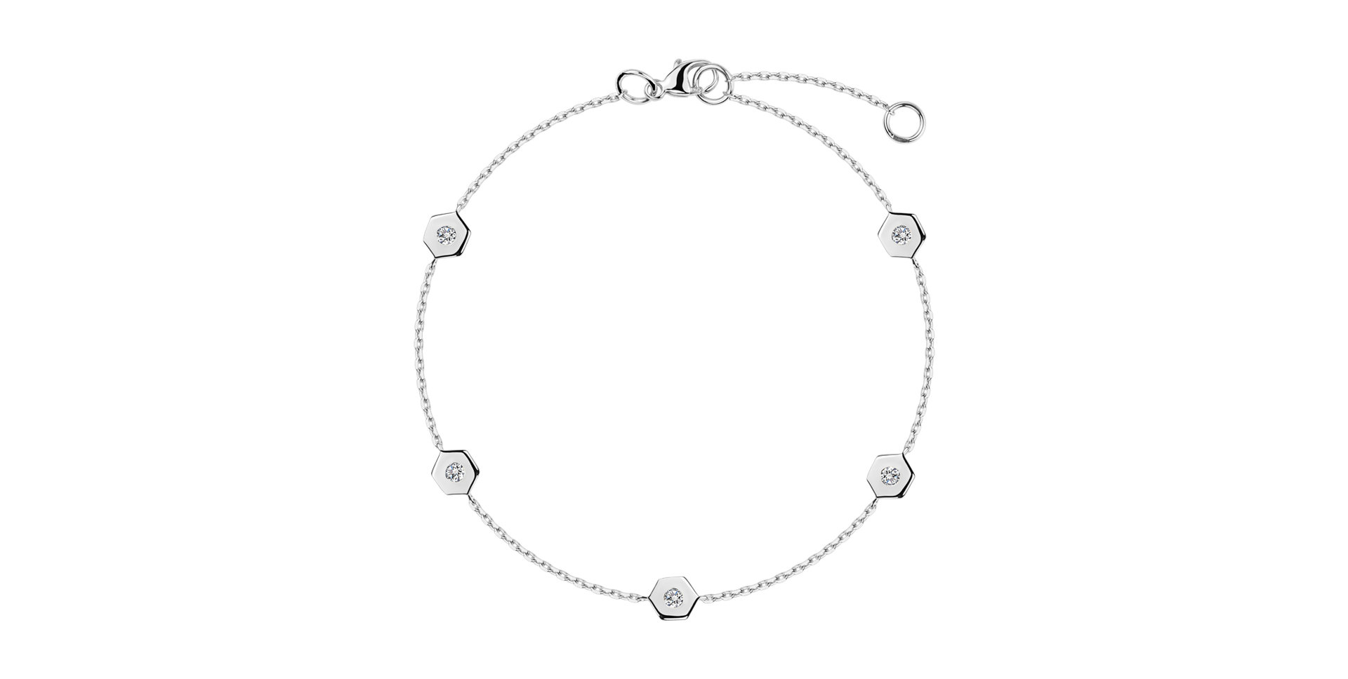 Diamond bracelet Hexagonal Brilliance