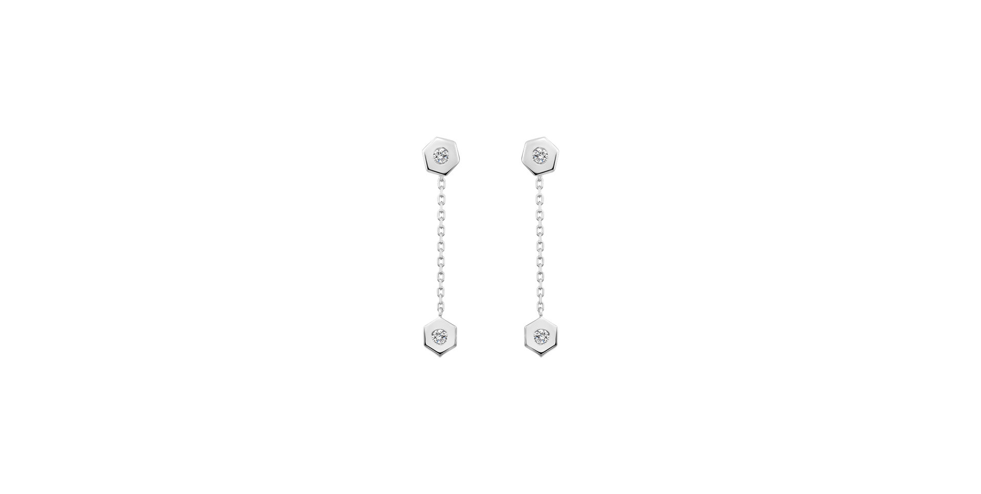 Diamond earrings HexaTwin