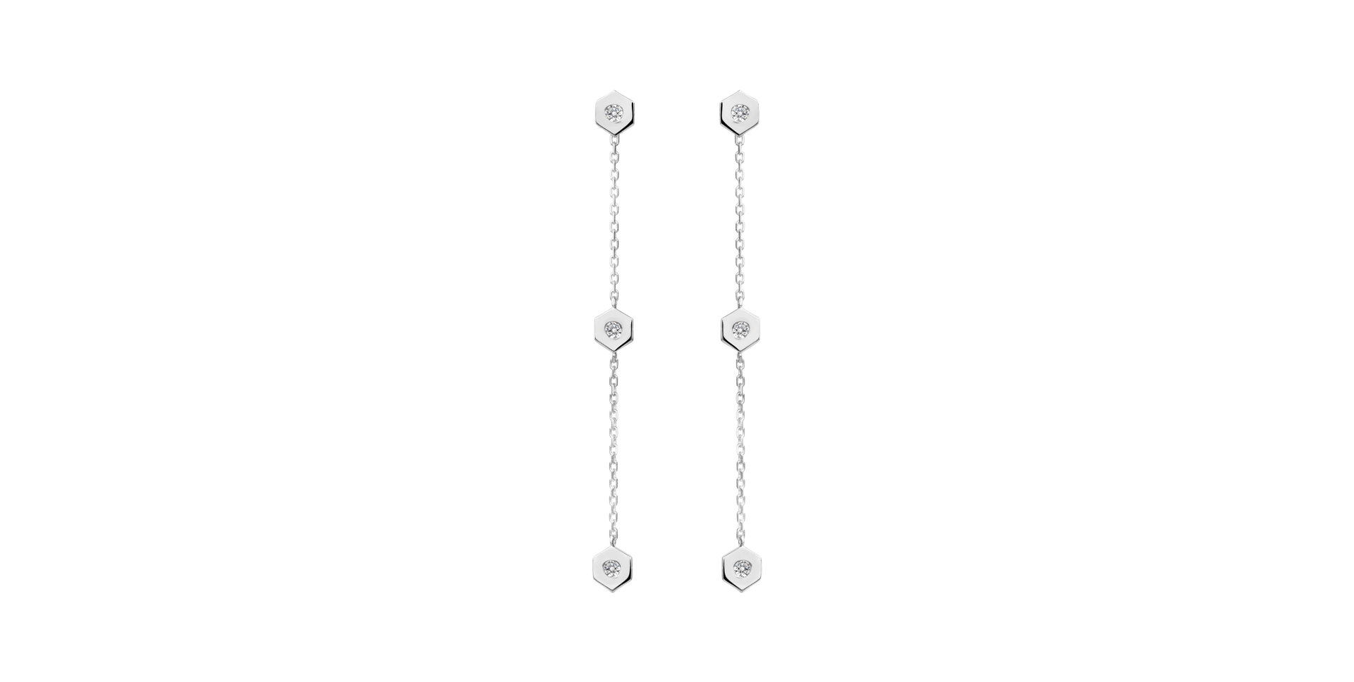 Diamond earrings HexaTriplet