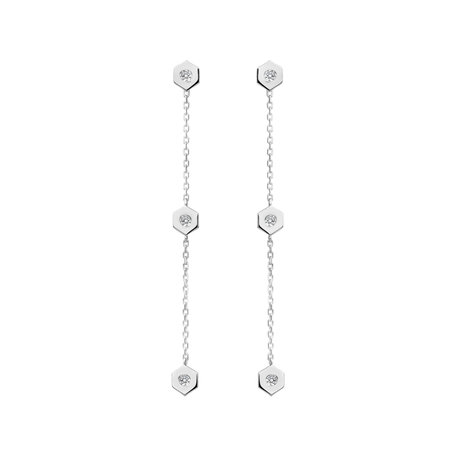 Diamond earrings HexaTriplet
