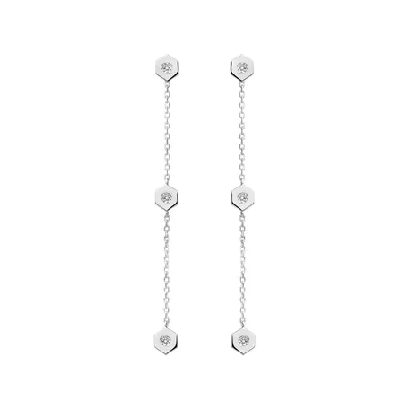 Diamond earrings HexaTriplet