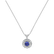Diamond necklace with Tanzanite Celestial glow3
