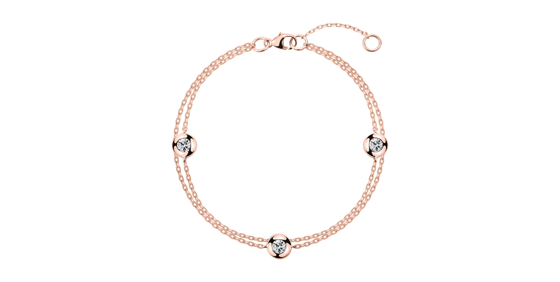 Diamond bracelet Triple Dots