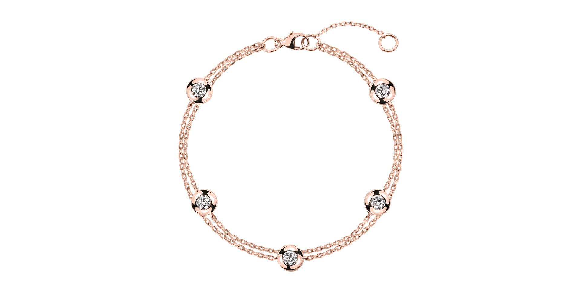 Diamond bracelet Five Dots