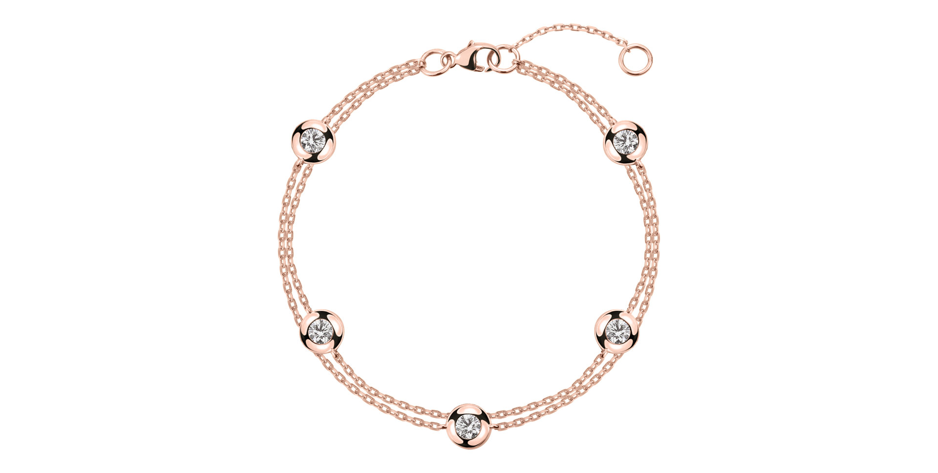 Diamond bracelet Double Dots