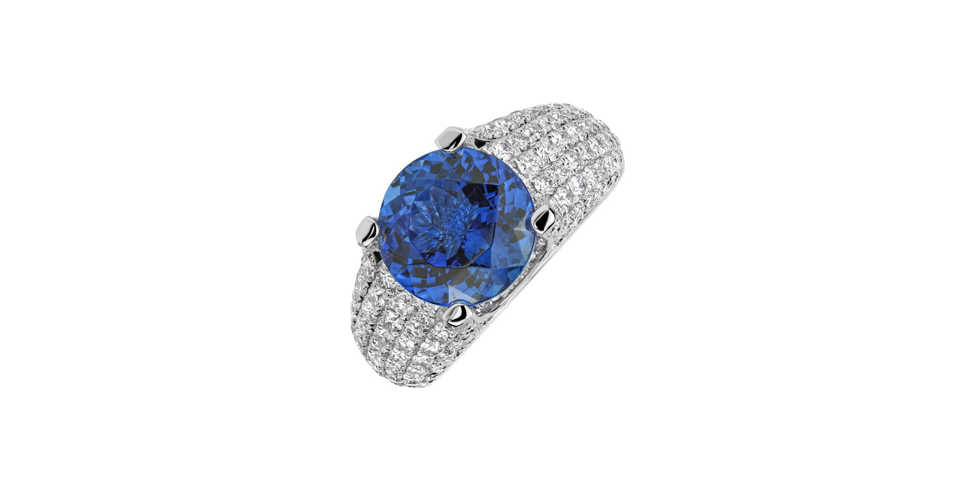 Diamond ring with Tanzanite Glamorous Ladyship