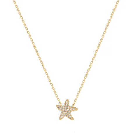 Diamond necklace Starfish