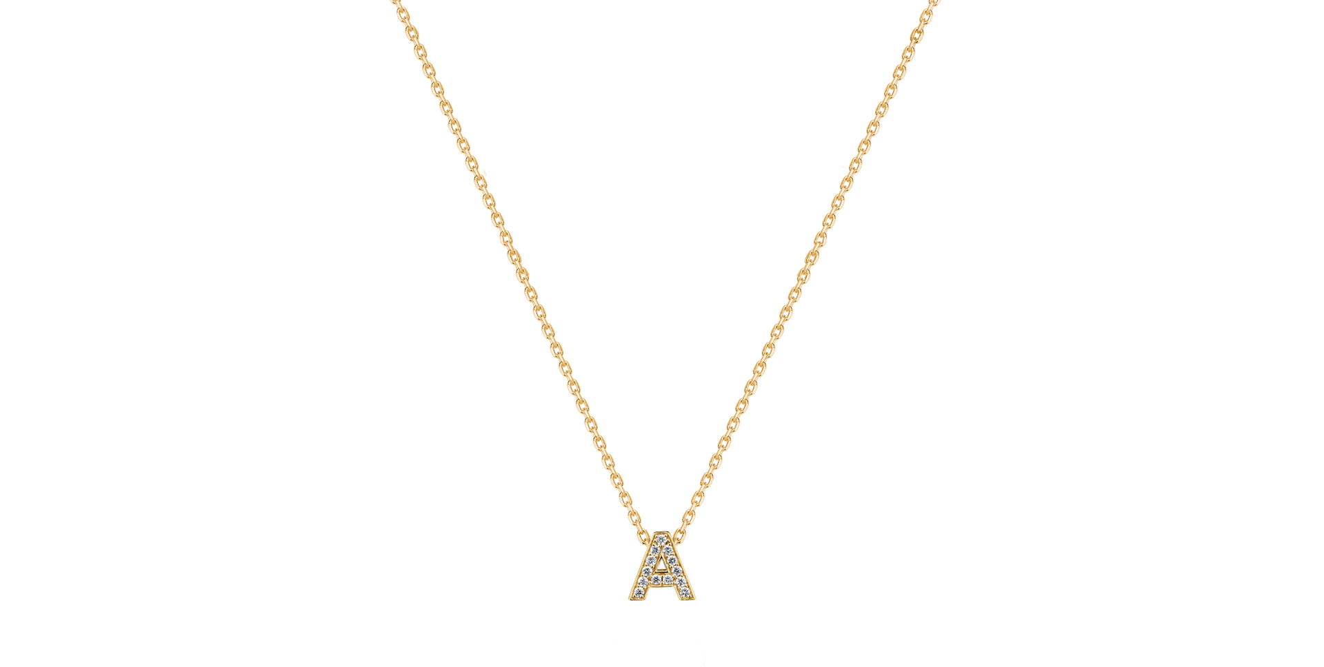 Diamond pendant Twinkling  Letter