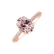 Diamond ring with Morganite Touch of Shine4