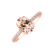 Diamond ring with Morganite Touch of Shine4