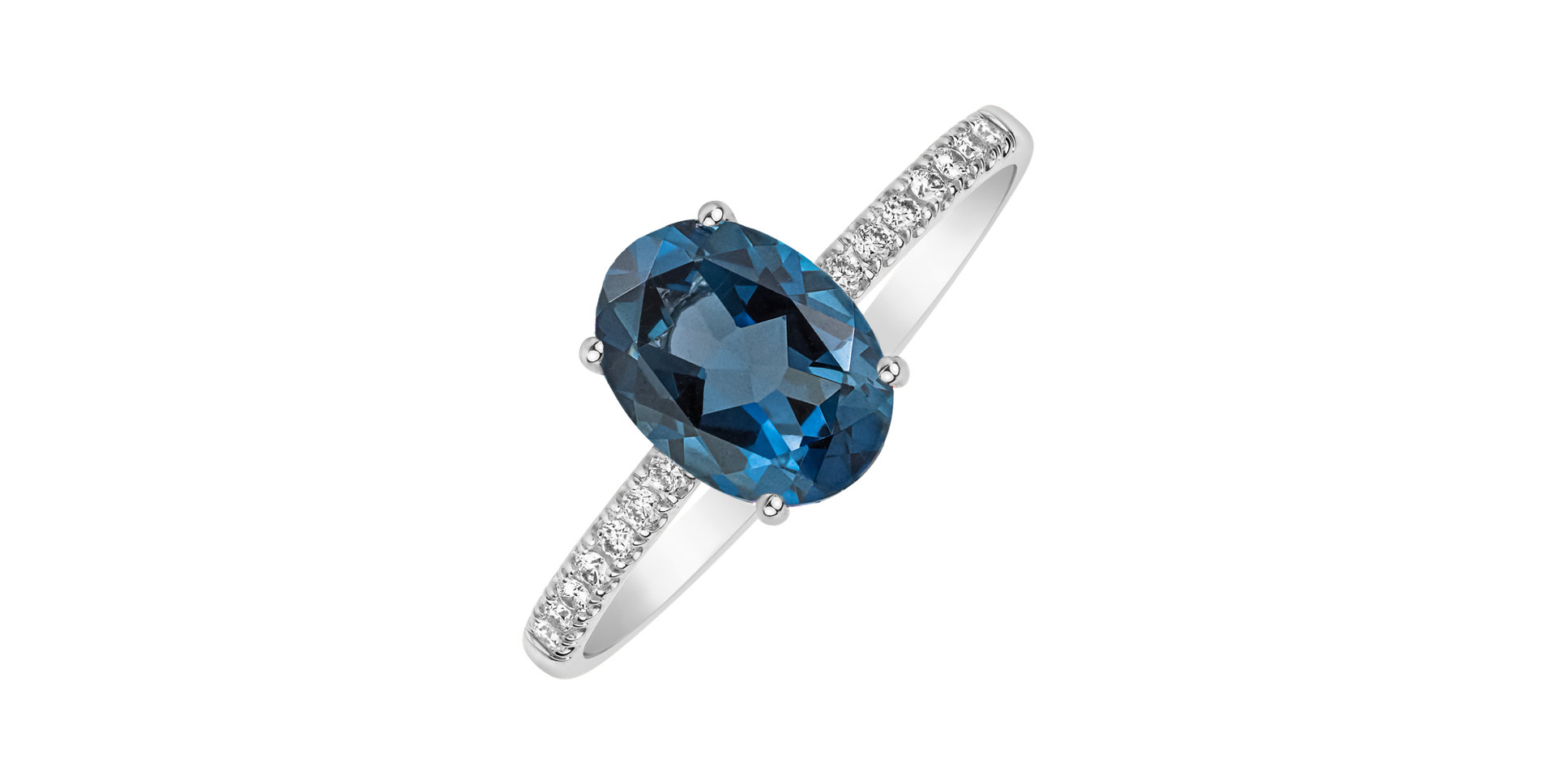 Diamond ring with Topaz Touch of Spark