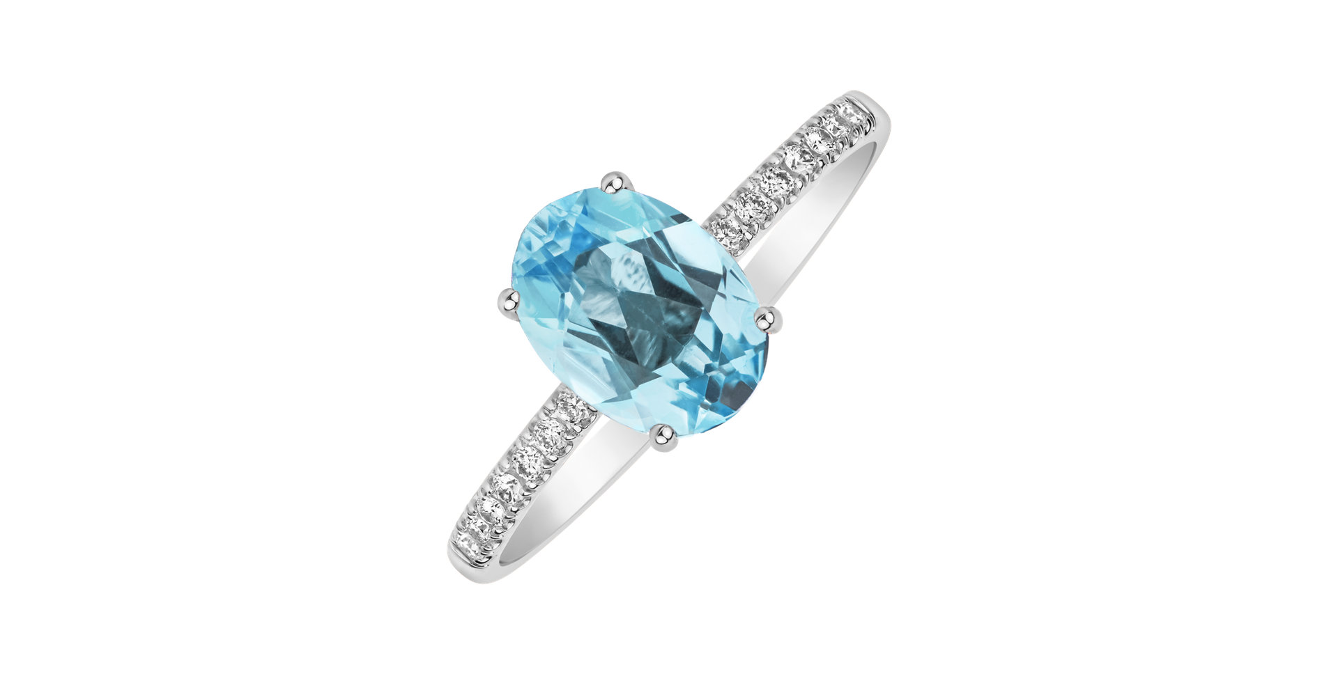 Diamond ring with Topaz Touch of Spark