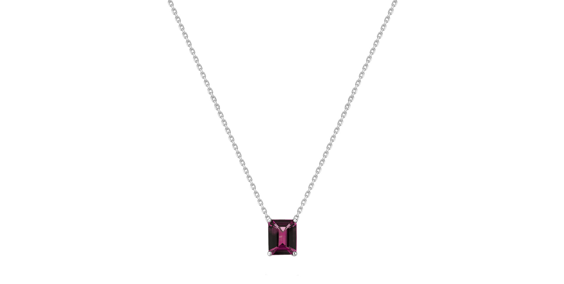 Necklace with Rhodolite Mosselyn