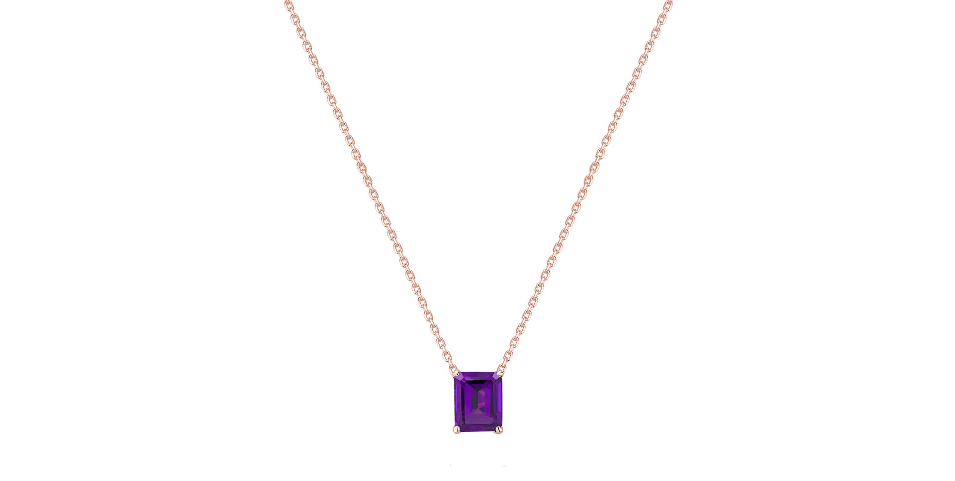 Necklace with Amethyst Mosselyn