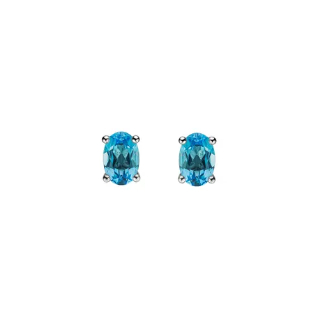 Earrings with Topaz Mystic Abyss
