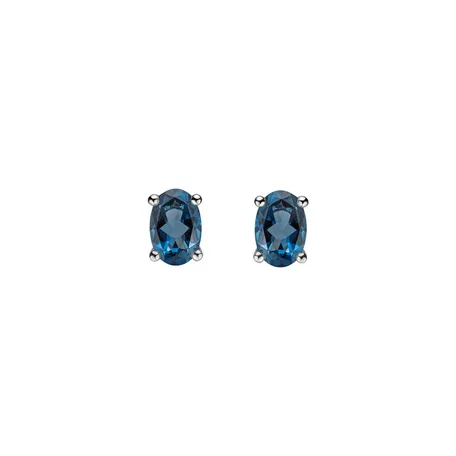 Earrings with Topaz Mystic Abyss