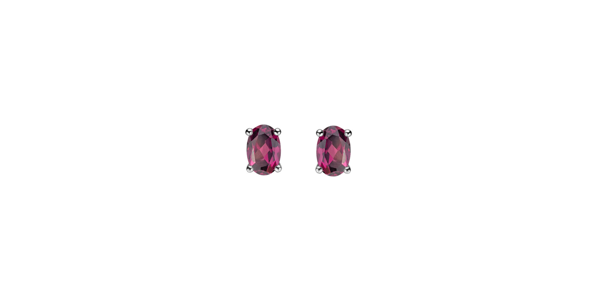 Earrings with Rhodolite Mystic Abyss
