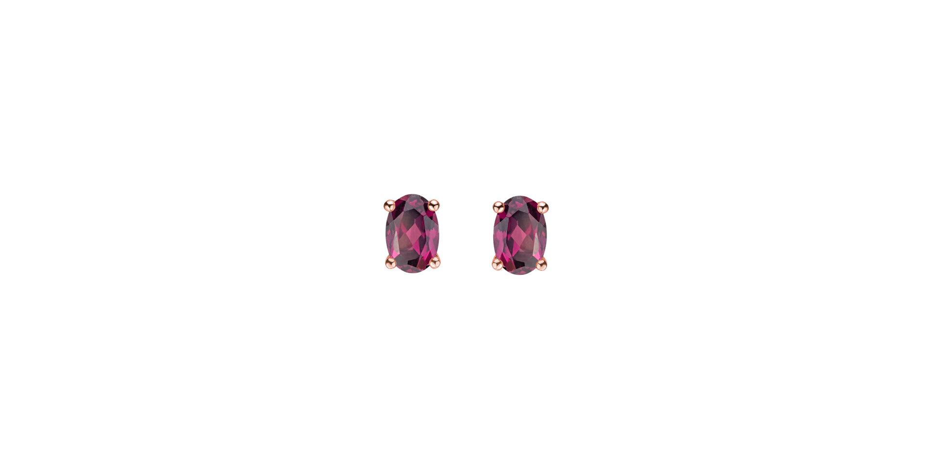 Earrings with Rhodolite Mystic Abyss