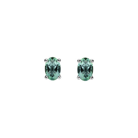 Earrings with Tourmaline Mystic Abyss
