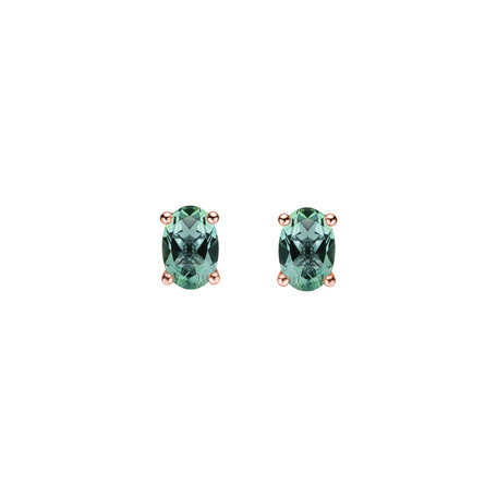 Earrings with Tourmaline Mystic Abyss