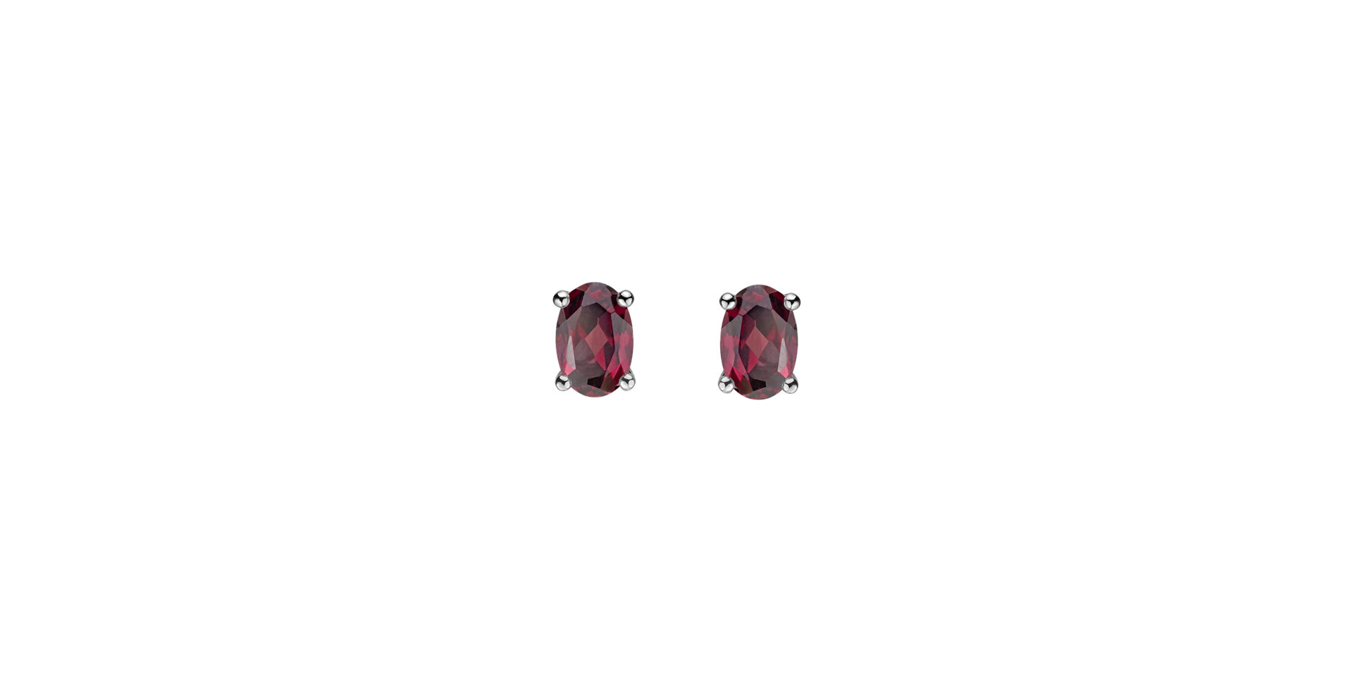 Earrings with Rhodolite Mystic Light