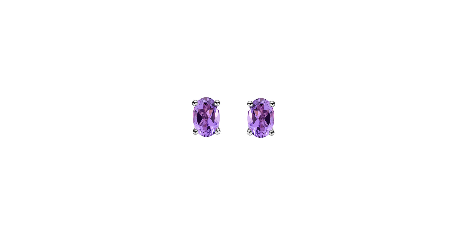 Earrings with Amethyst Mystic Light