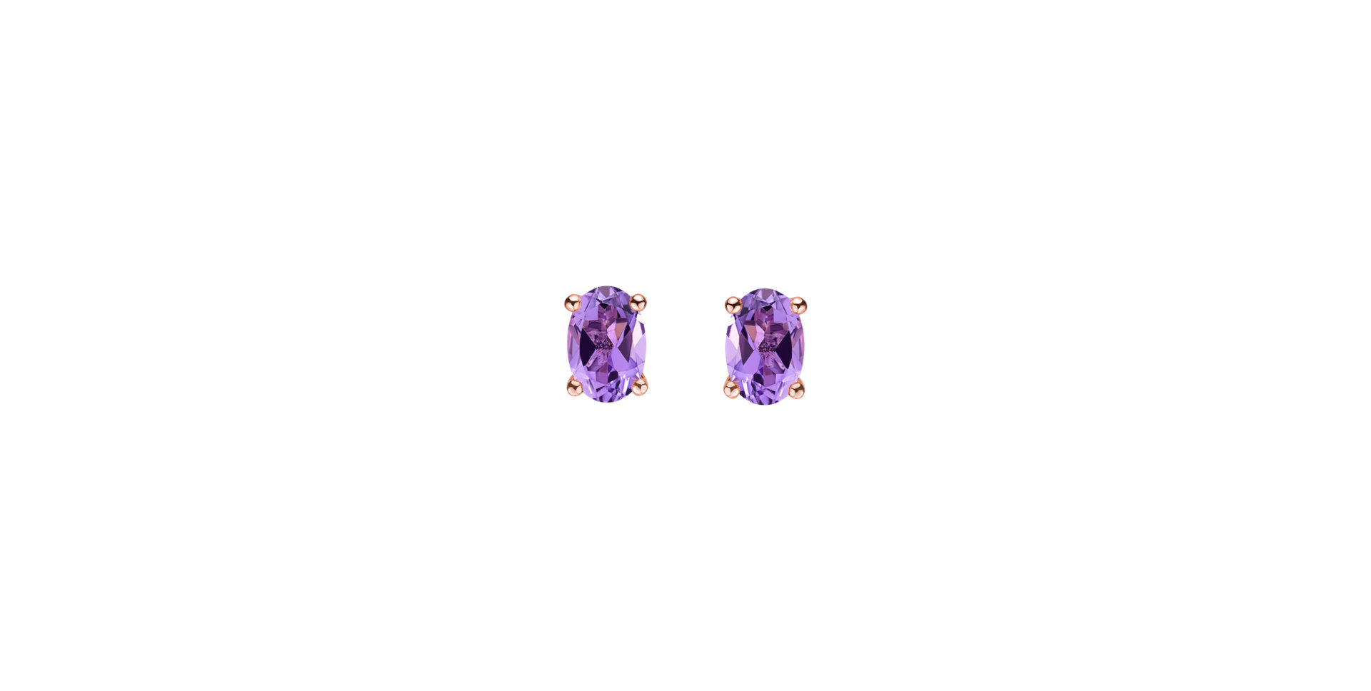 Earrings with Amethyst Mystic Light
