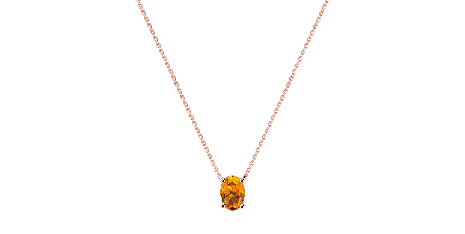 Necklace with Citrine Mystic Depth