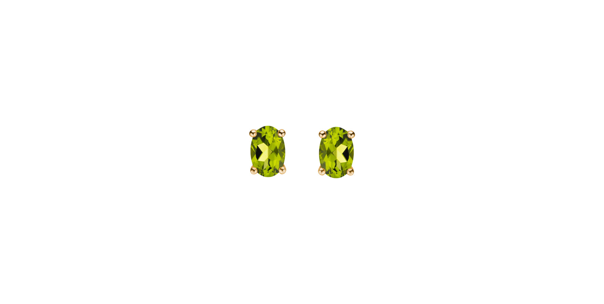 Earrings with Peridote Mystic Light