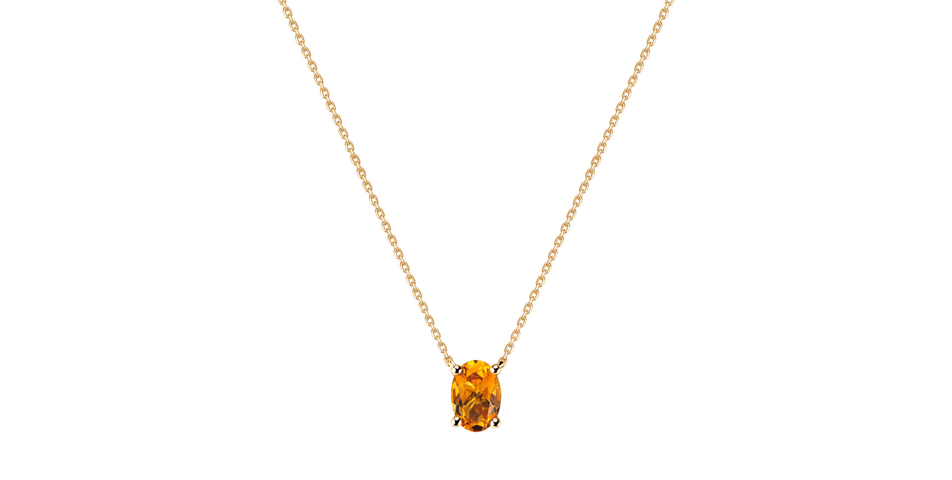 Necklace with Citrine Mystic Depth