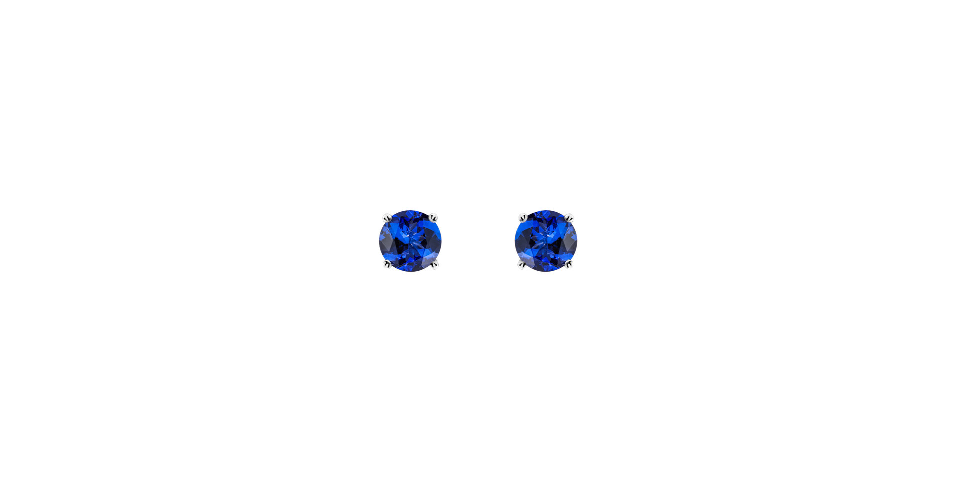 Earrings with Tanzanite Orbs