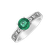 Diamond ring with Emerald Venetia3