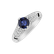 Diamond ring with Sapphire Jeannine3