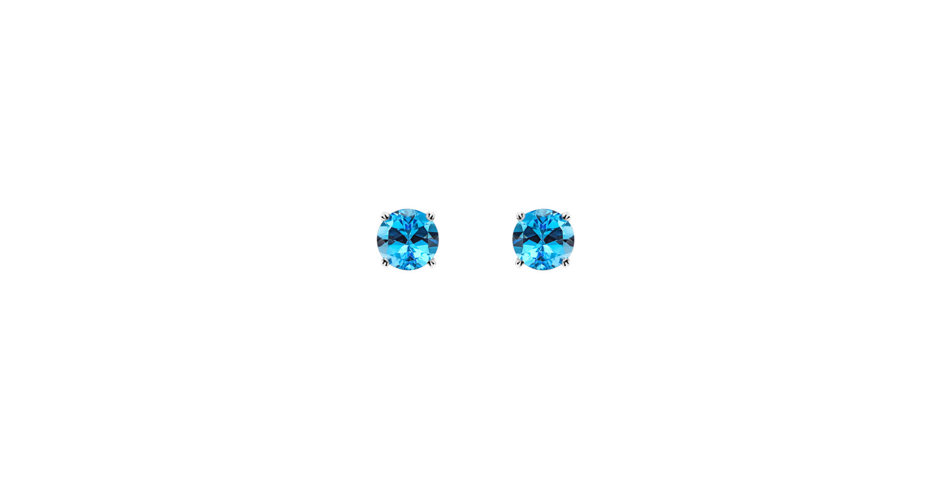 Earrings with Topaz Orbs